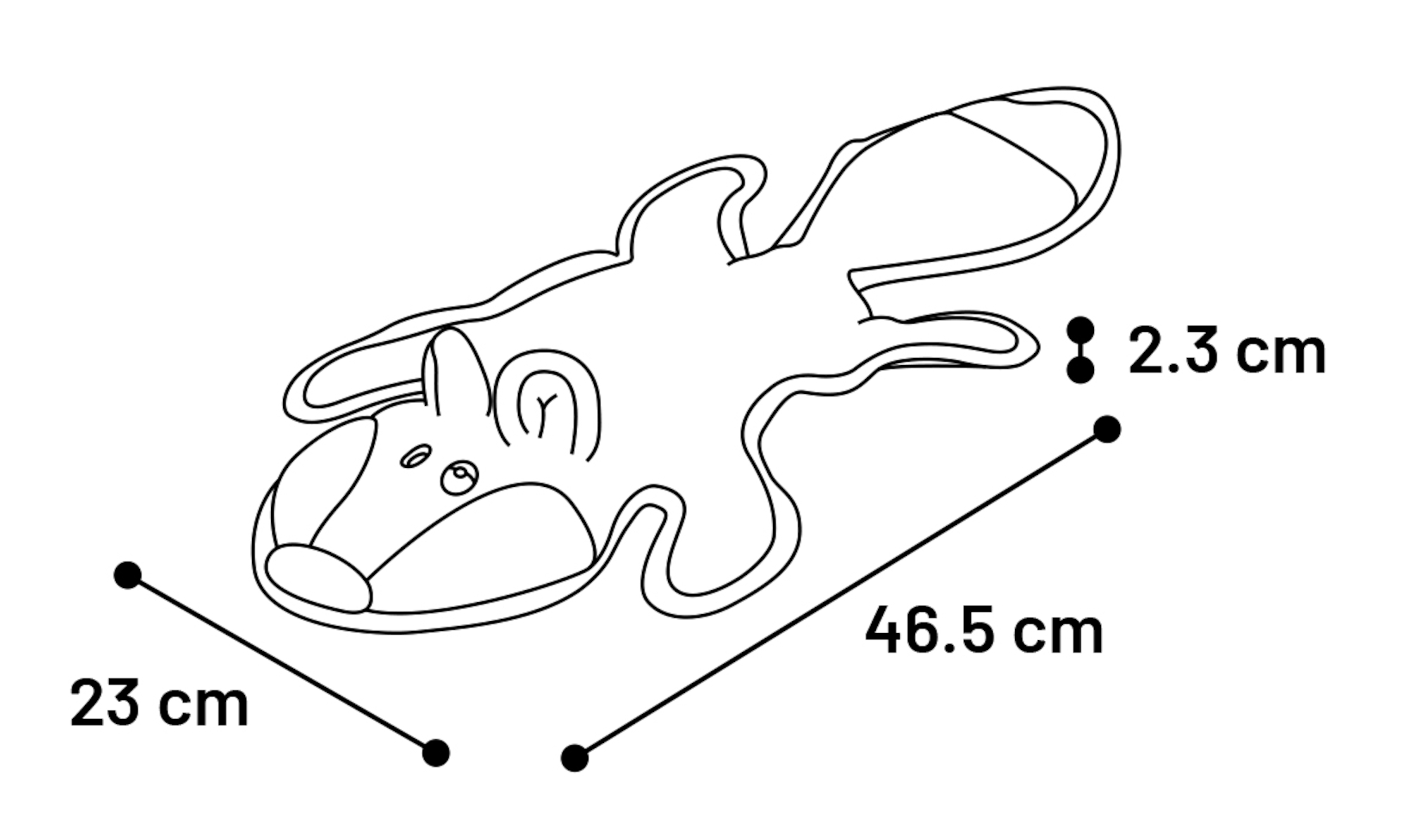 Flamingo Jouet Strong Renard Brun clair