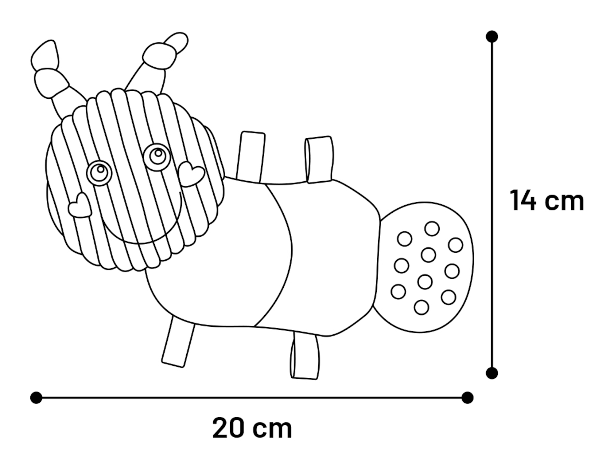 Flamingo Jouet Pippo Chenille Mélange