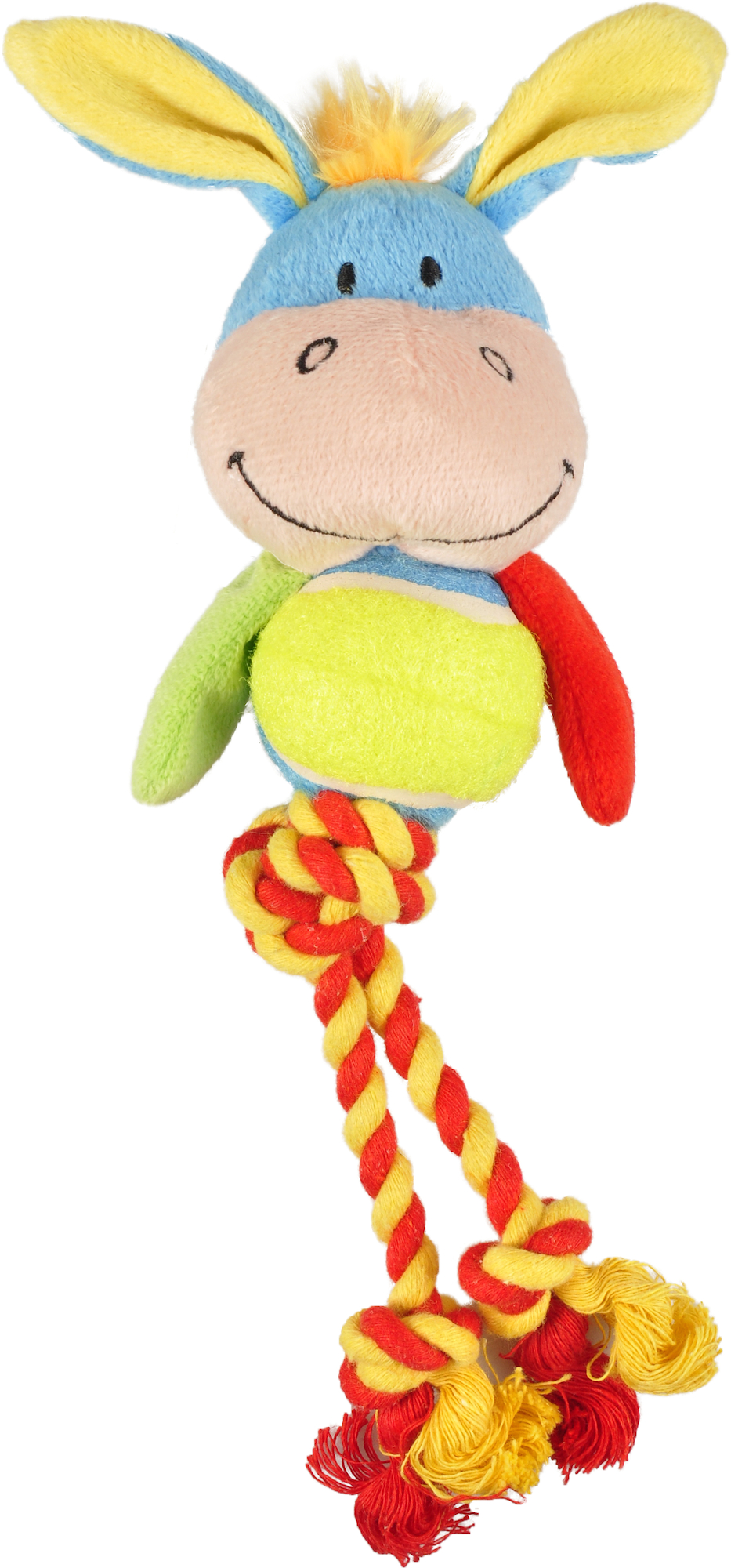 Flamingo Spielzeug Polly Esel mit ball mit Seil Mischung