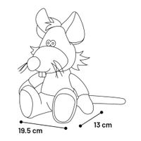 Flamingo Toy Molly Mouse Grey