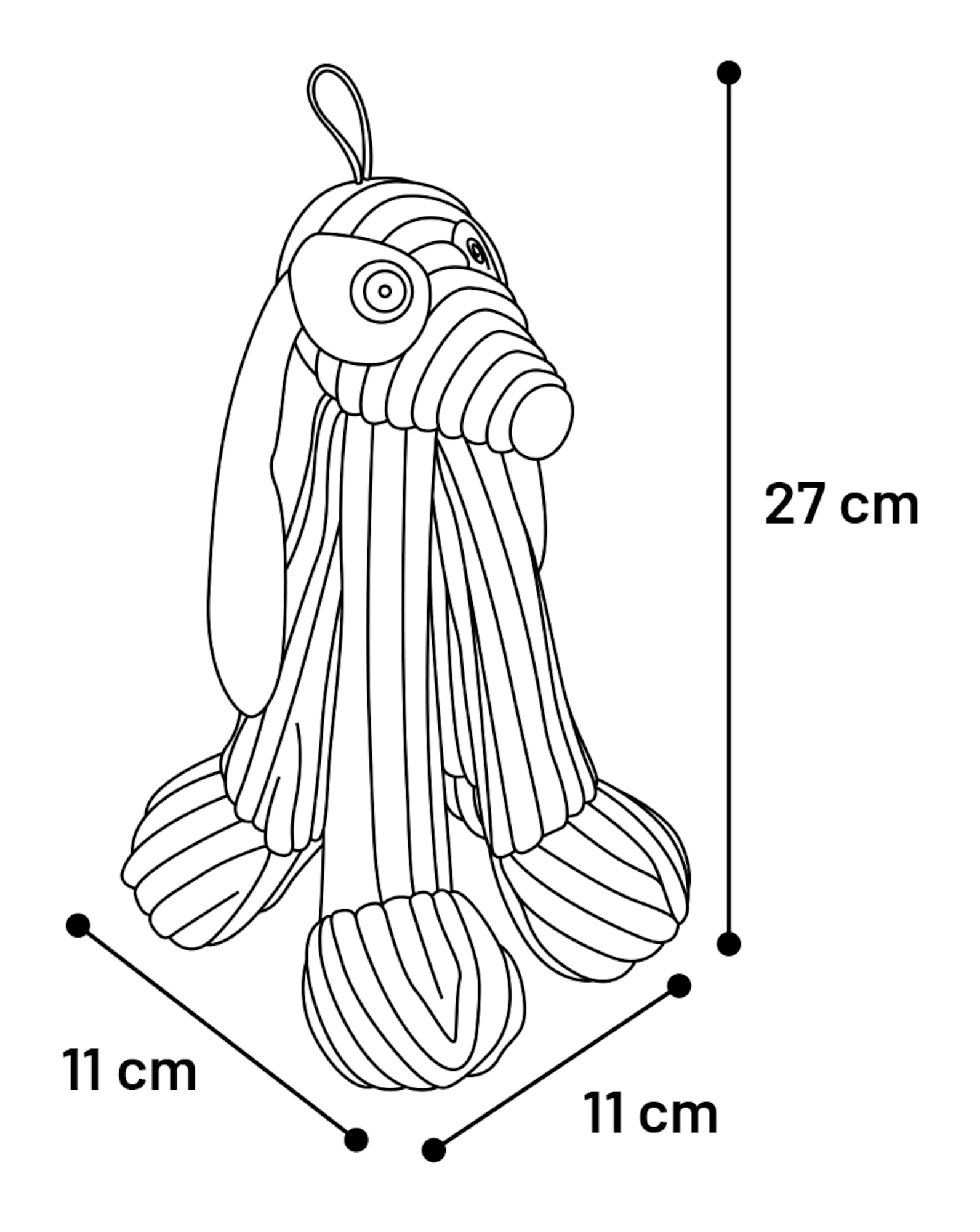 Flamingo Jouet Lazy Chien Mélange