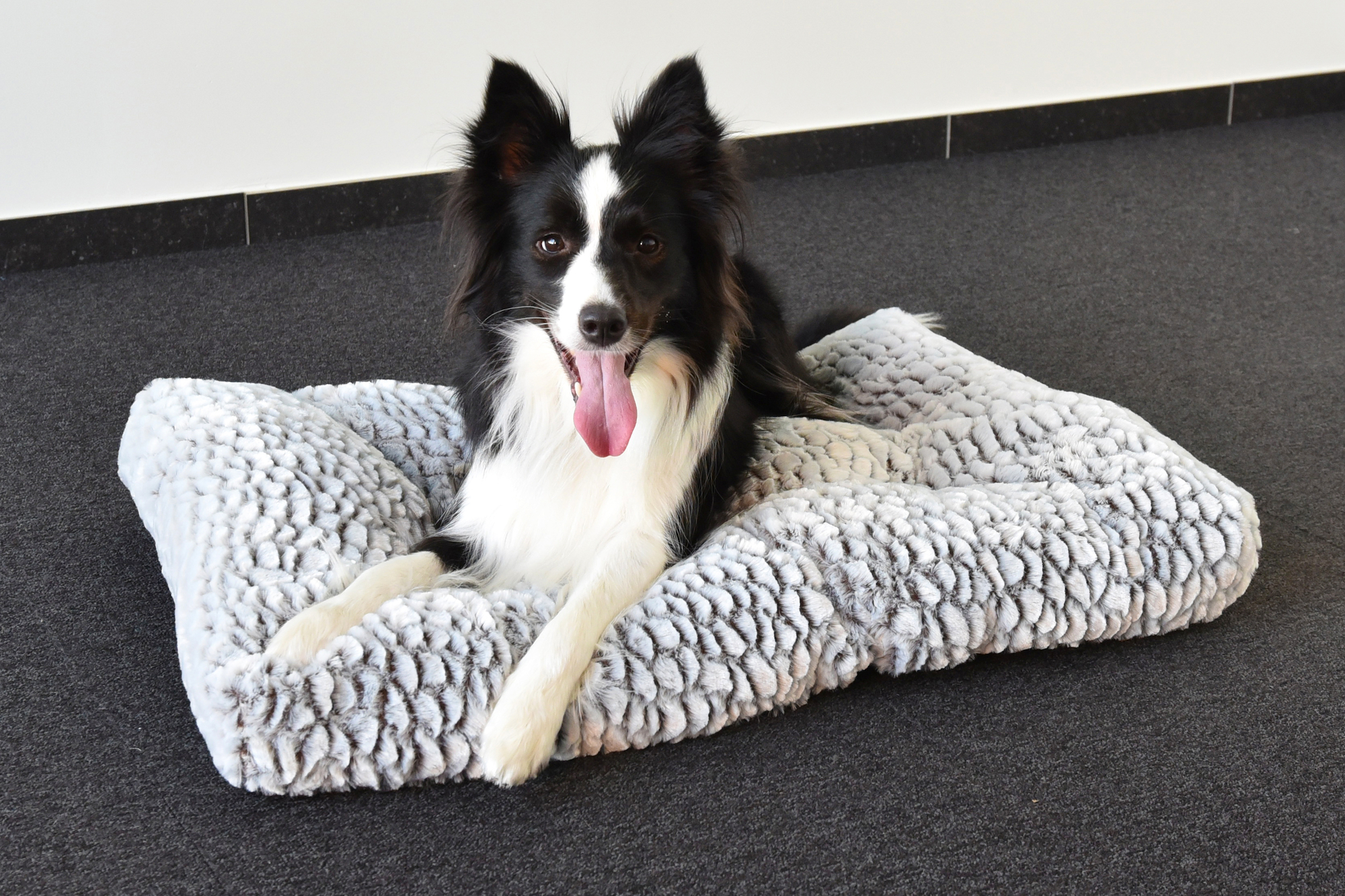 Flamingo Cushion Snoozzy Rectangle Grey