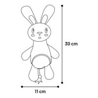 Flamingo Toy Petty Rabbit with rope Blue