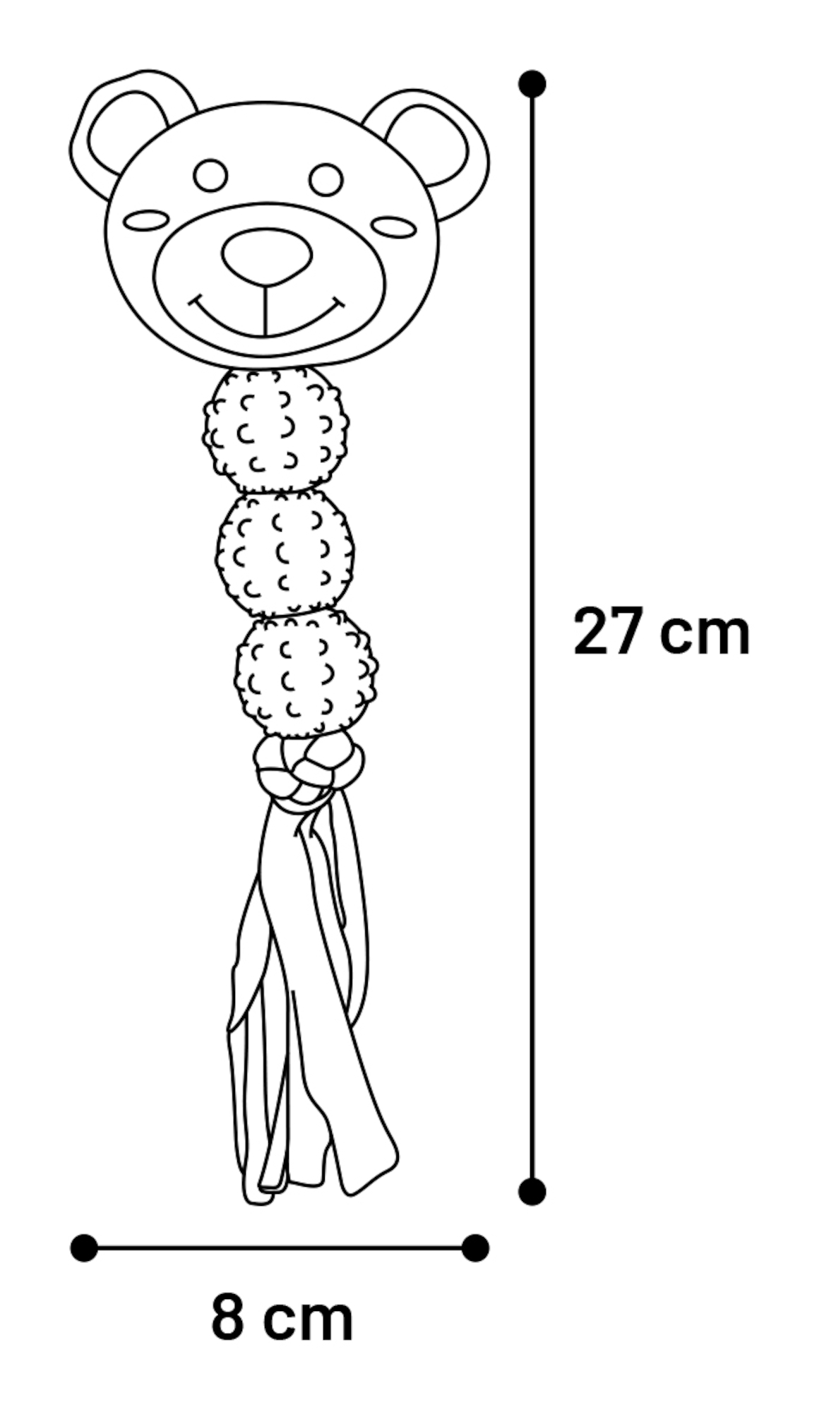 Flamingo Toy Petty Bear with ball Mix