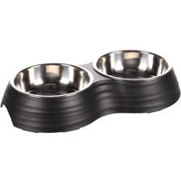 Flamingo Eet- en drinkpot Duo Dinner Aschau Zwart & Zilver