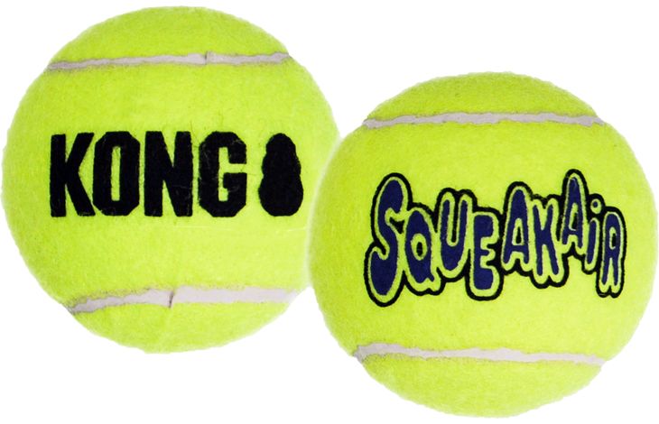 Kong® Kong® Speelgoed SqueakAir® Geel Rubber Tennisbal