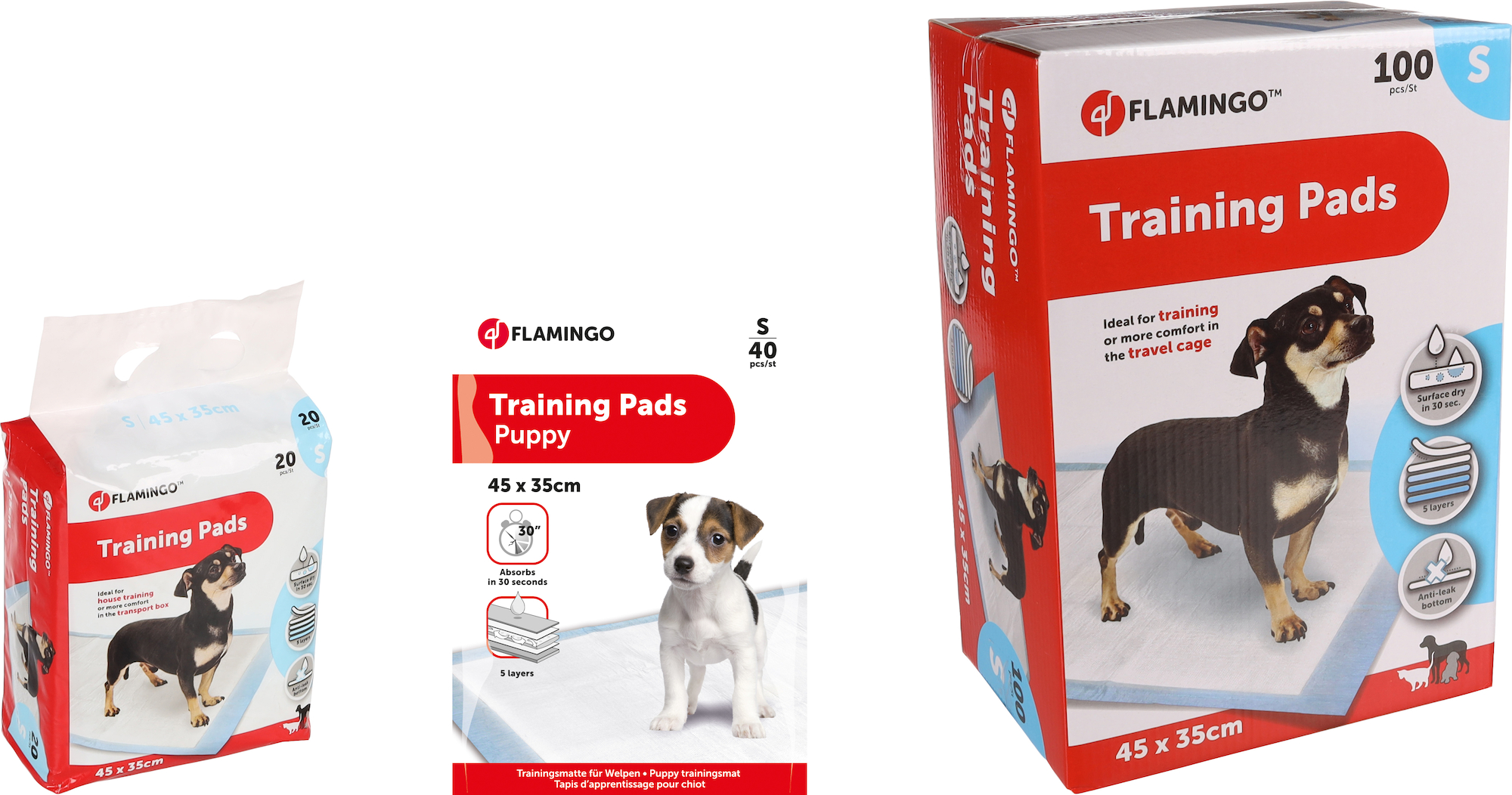 Flamingo Training pad Pady White