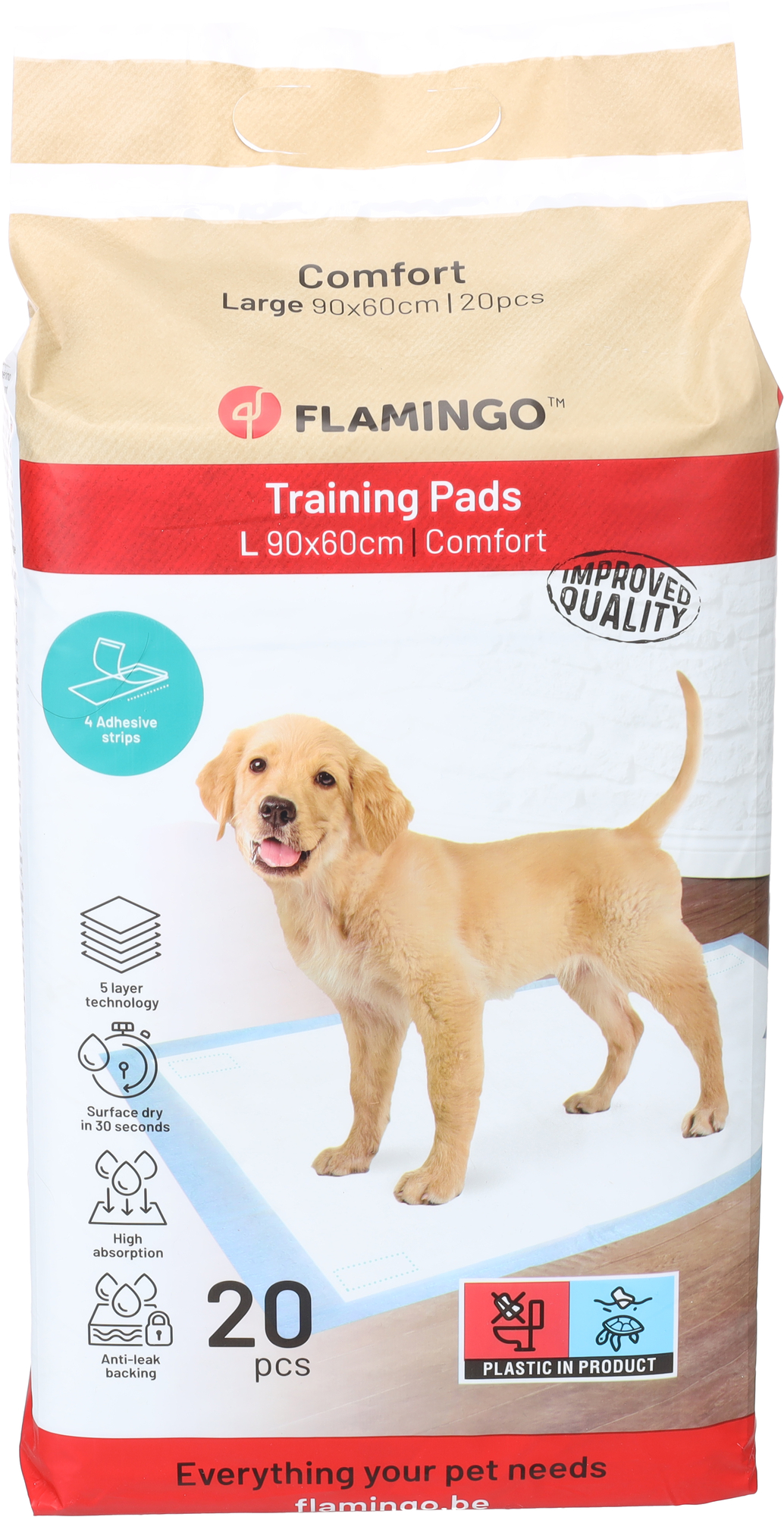 Flamingo Trainingsmatte Comfort Pady Weiß