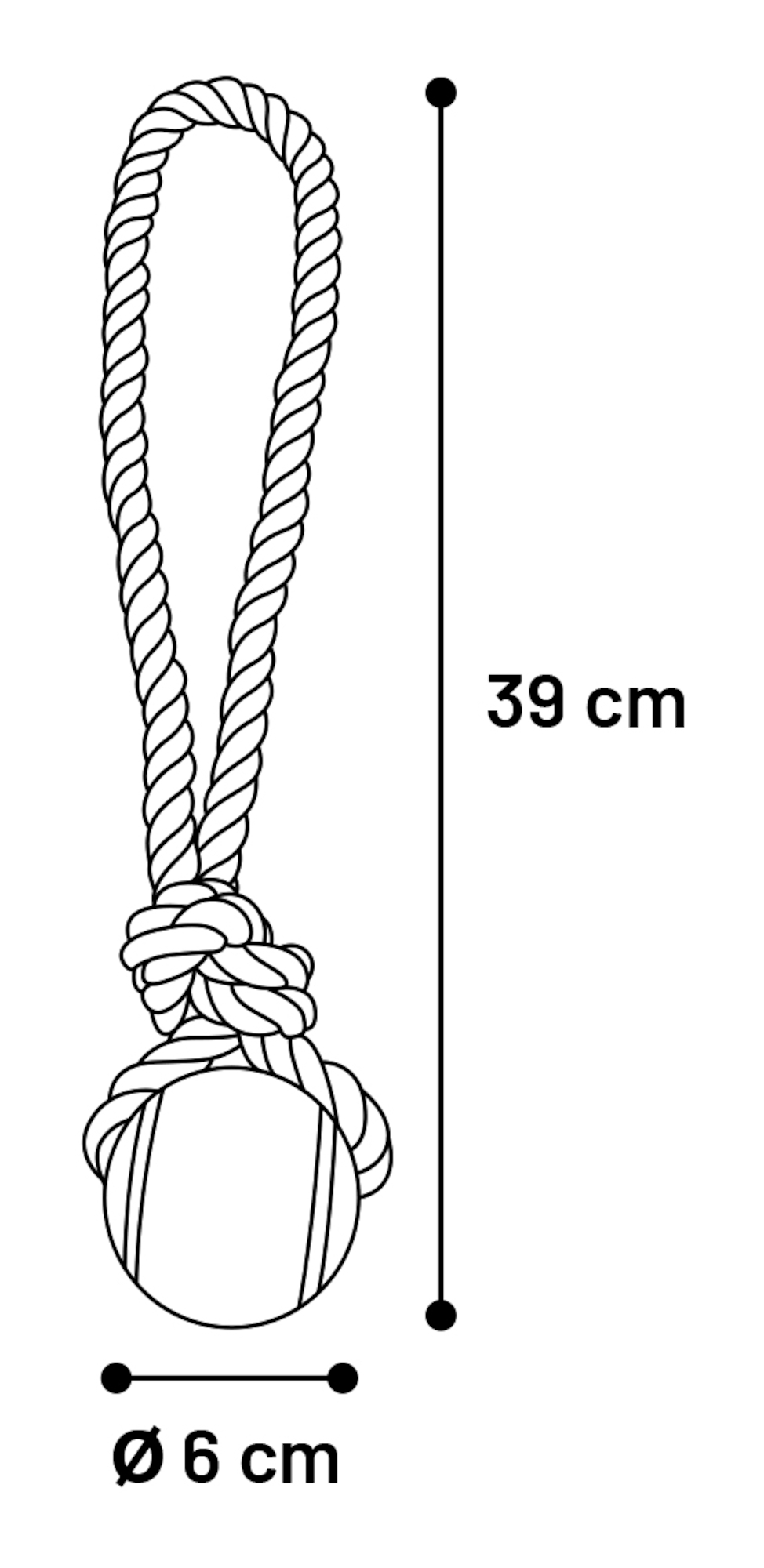 Flamingo Speelgoed Jim Trektouw met tennisbal Fuchsia