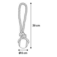 Flamingo Speelgoed Jim Trektouw met tennisbal Fuchsia