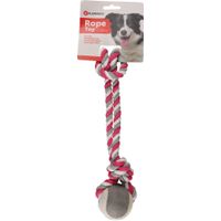 Flamingo Speelgoed Jim Trektouw met tennisbal Fuchsia