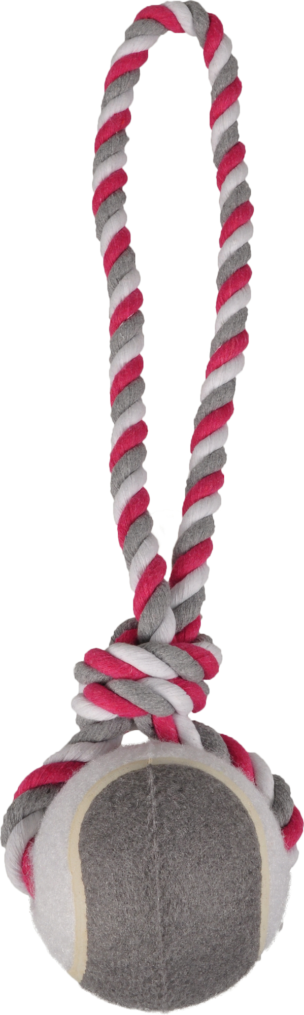 Flamingo Speelgoed Jim Trektouw met tennisbal met bal Fuchsia