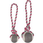 Speelgoed Jim Trektouw met tennisbal Fuchsia