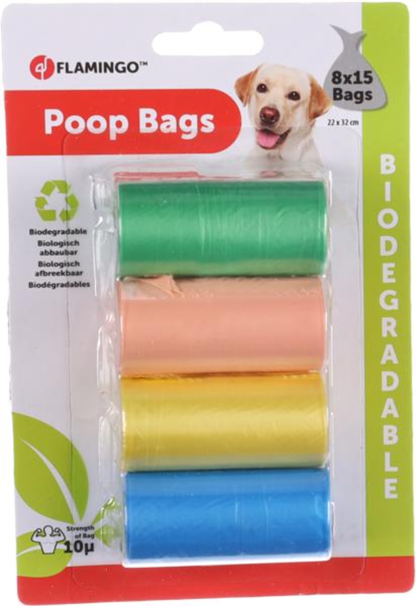 Flamingo Poop bag Afbra Mix