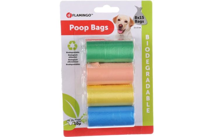 Flamingo Poop bag Afbra Mix