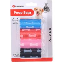 Flamingo Poop bag Basic Bones Mix
