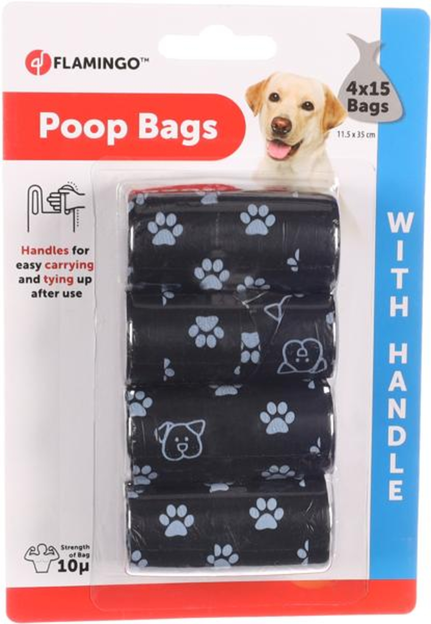 Flamingo Sacchetti per deiezioni Handy Nero