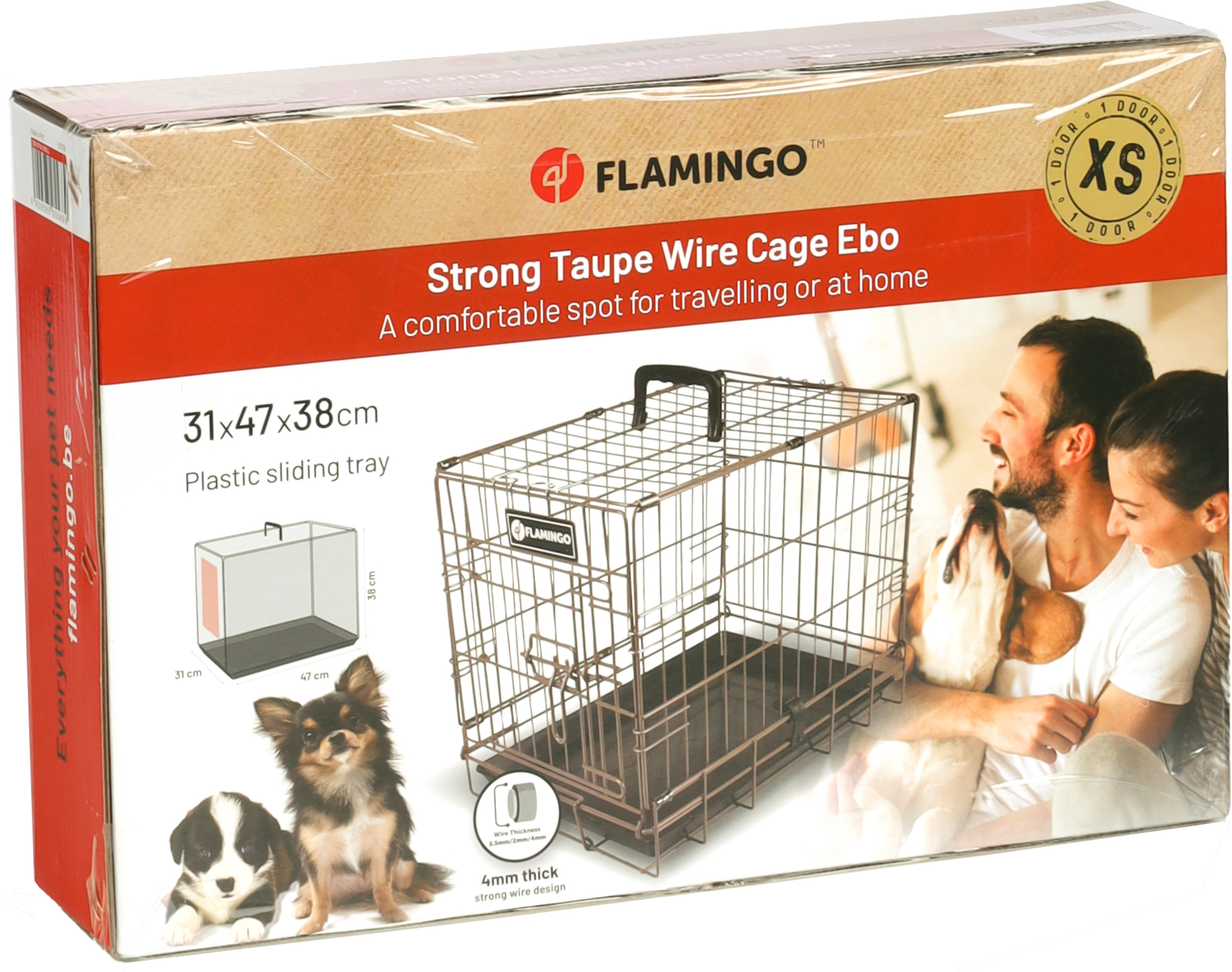 Flamingo Wire cage Ebo Taupe