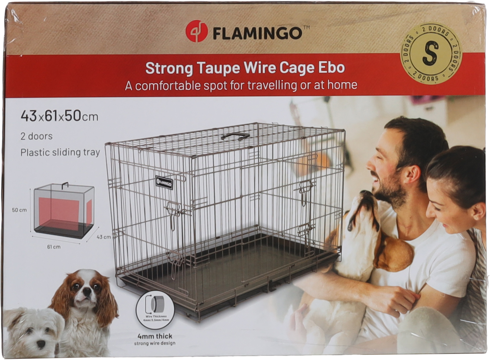 Flamingo Wire cage Ebo Taupe