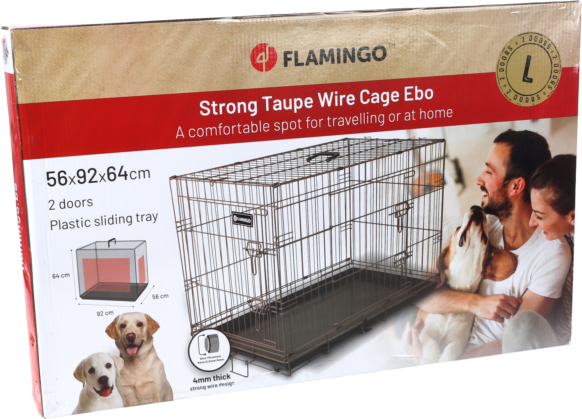 Flamingo Wire cage Ebo Taupe