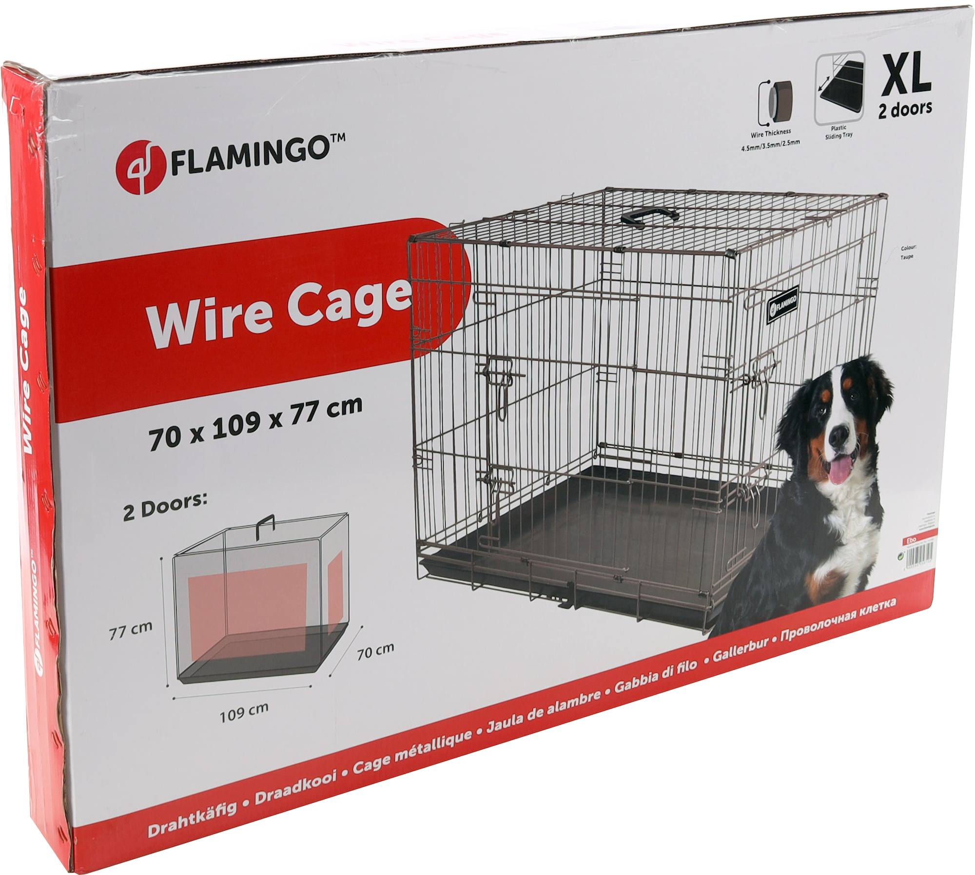 Flamingo Wire cage Ebo Taupe