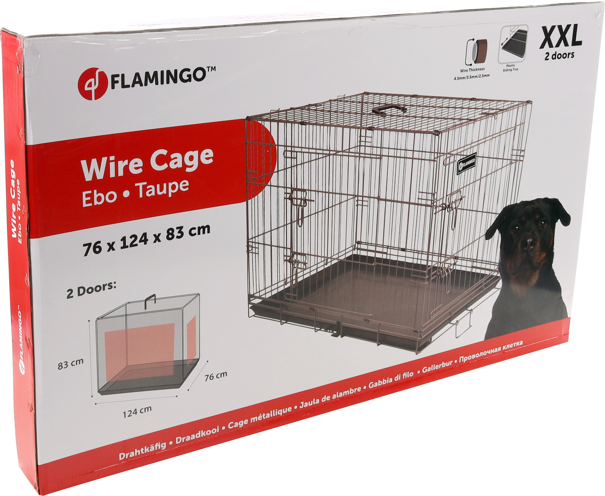 Flamingo Wire cage Ebo Taupe