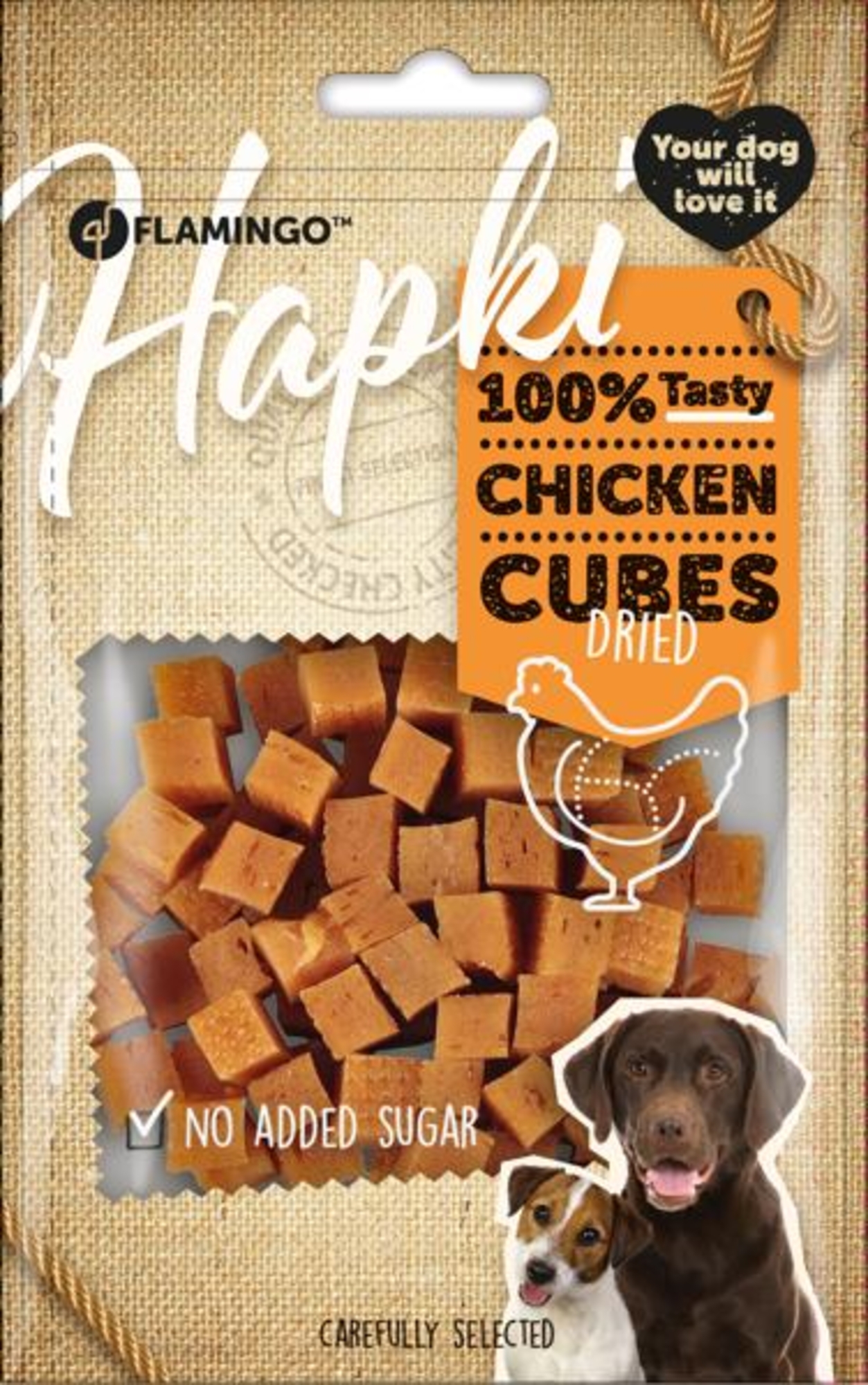 Flamingo Friandises Hapki Petits blocs avec poulet 