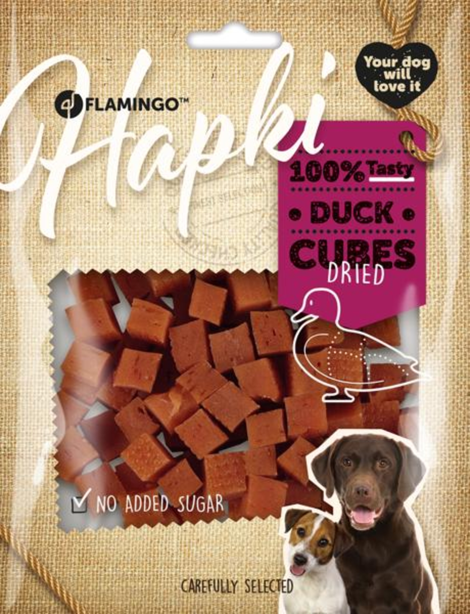 Flamingo Snack Hapki Blokjes met eend 