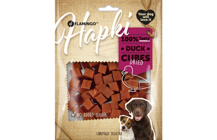 Flamingo Friandises Hapki Petits blocs avec canard 