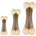 Toy Nyl'O Hide Bone With buffalo skin with chicken flavour