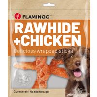 Flamingo Snack R'Hide Staaf Wit met kip 12cm 11-12,5gr / 28-32 st 350gr