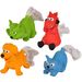 Speelgoed Wassila Eekhoorn & Hond & Paard & Kat met touw Meerdere kleuren