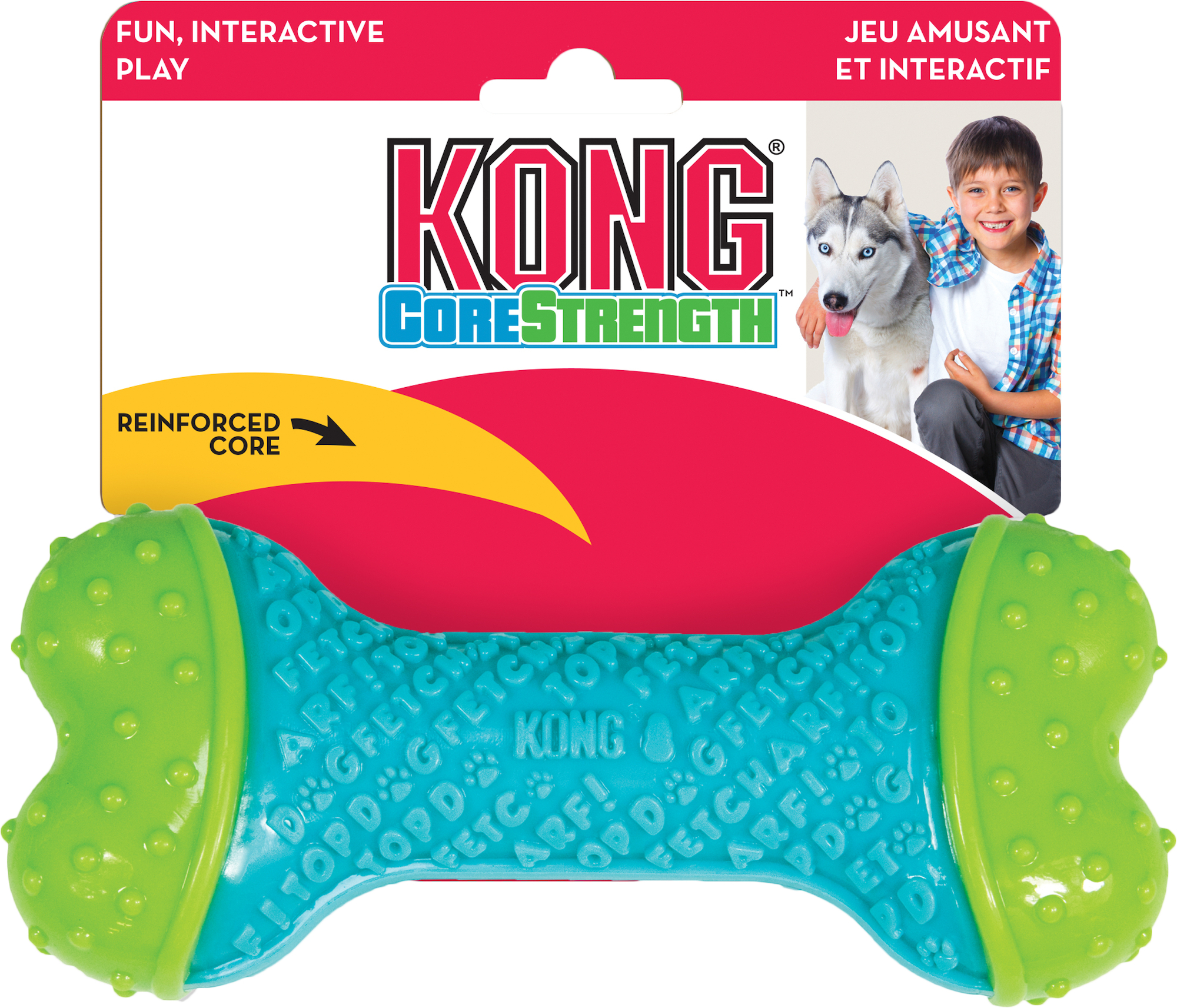 Kong® Kong® Toy Core Strength Bone Turquoise