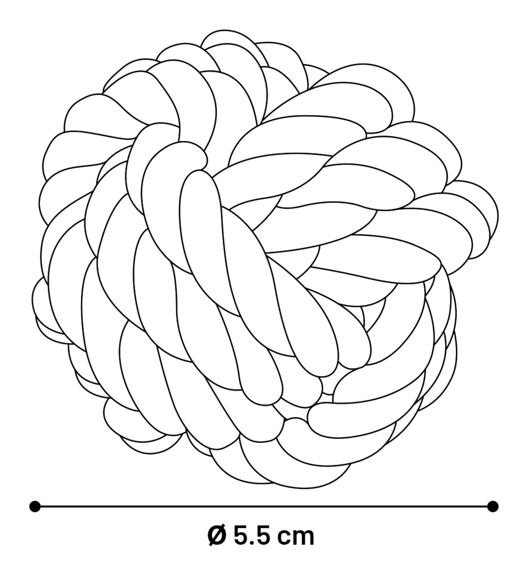 Flamingo Speelgoed Jim Knoopbal Fuchsia