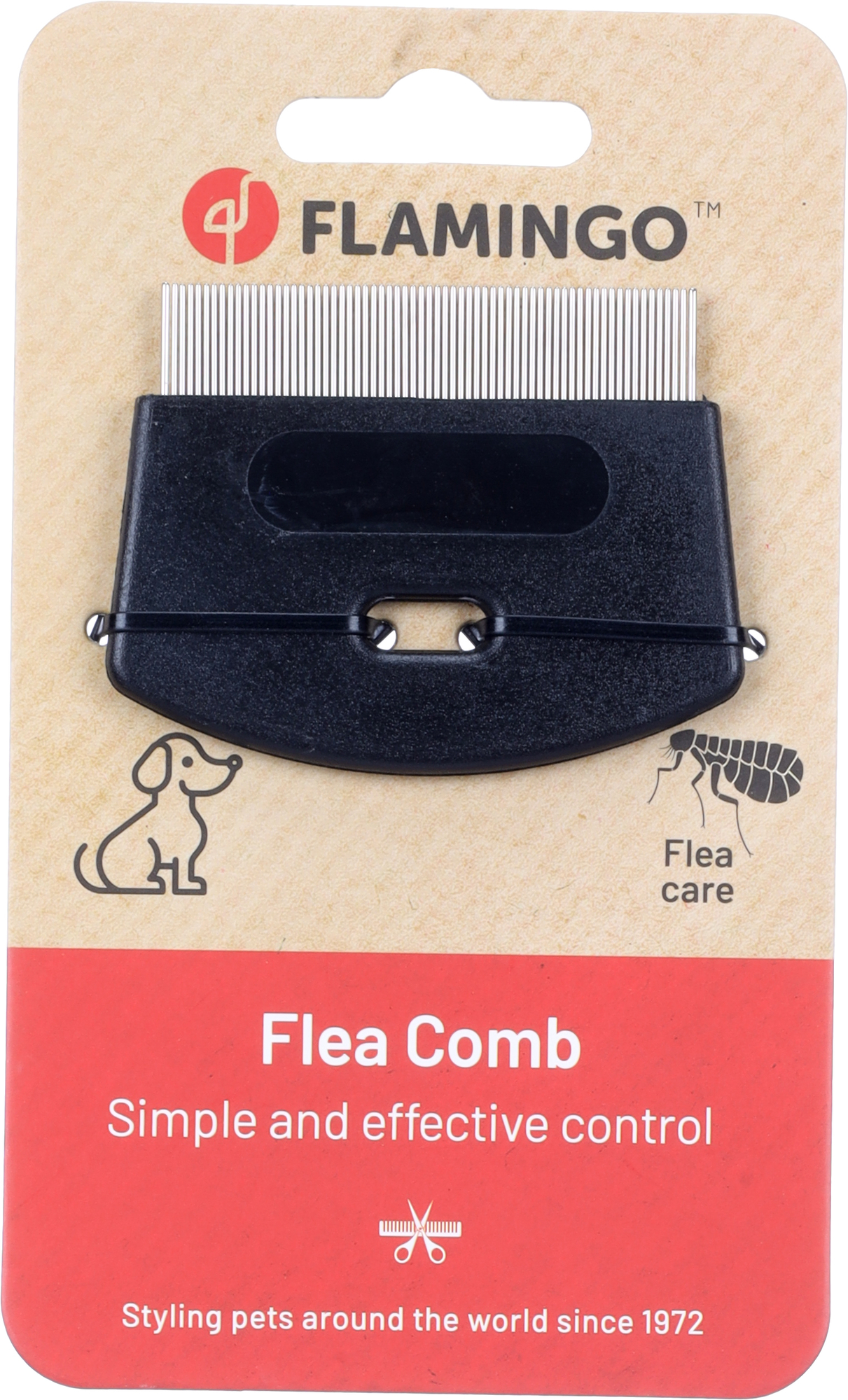 Flamingo Flea comb Comfort