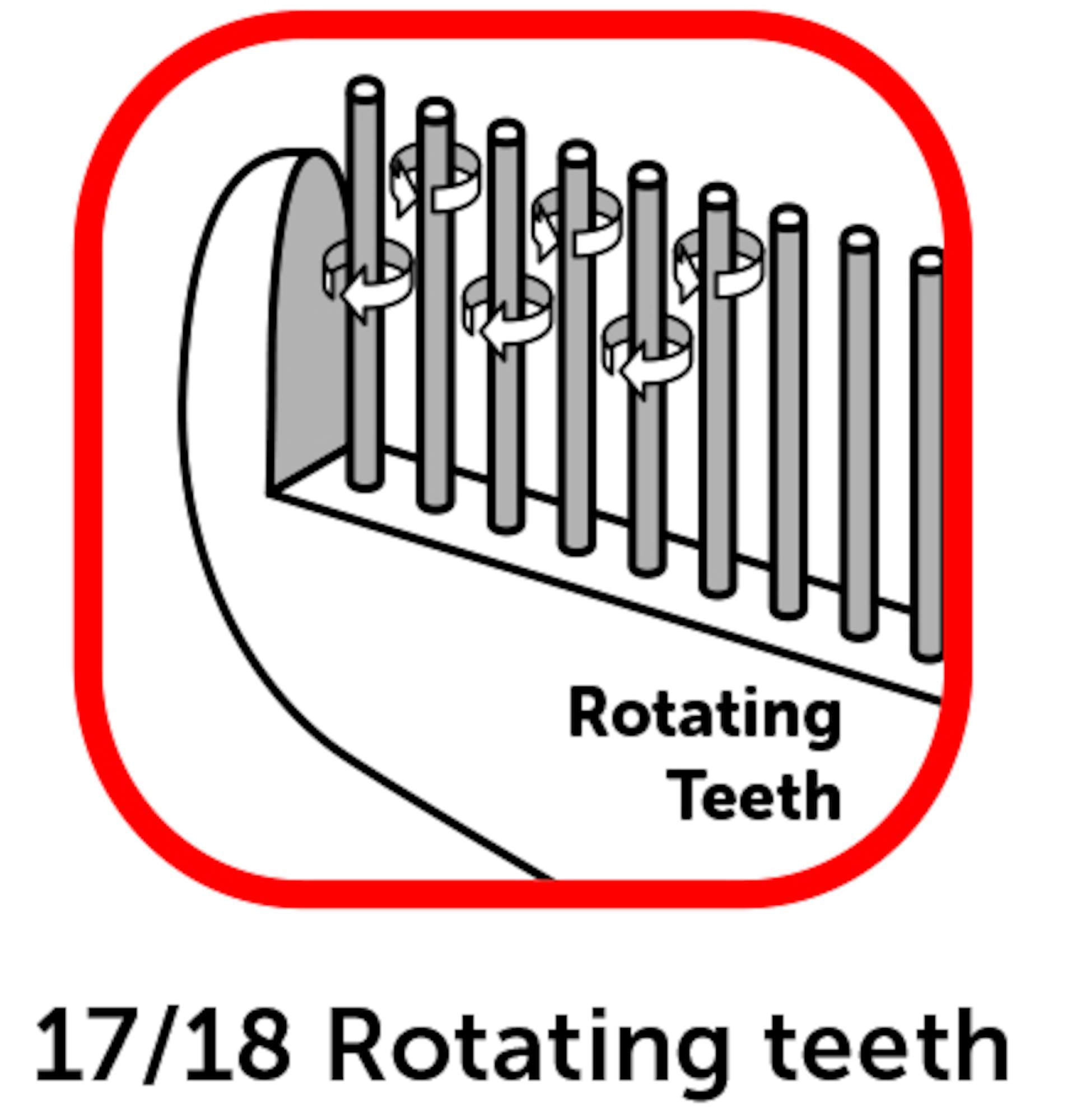 Flamingo Comb rotating Short/long Comfort
