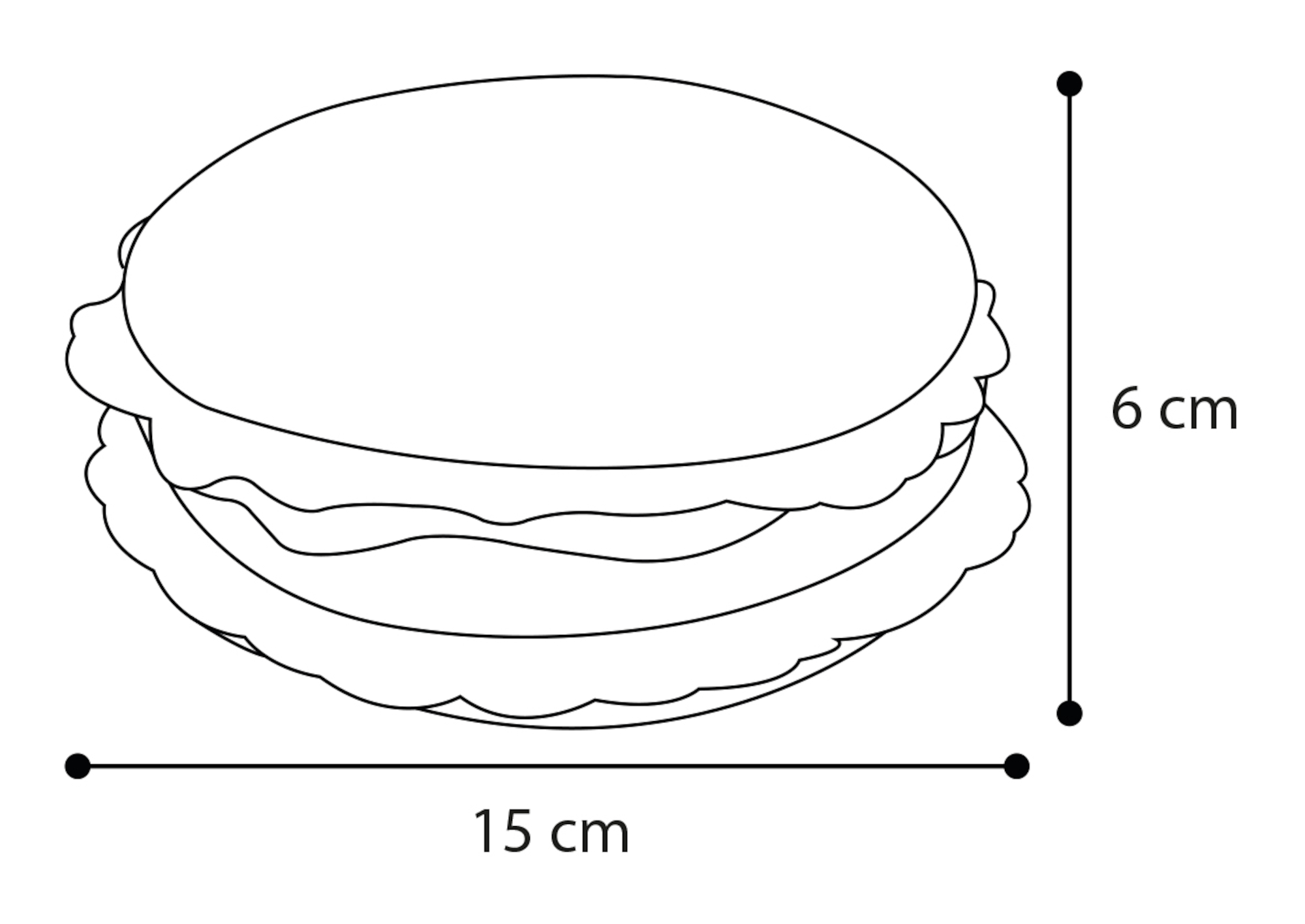 Flamingo Toy Wahib Hamburger Light brown