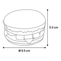 Flamingo Toy Joe Hamburger Light brown