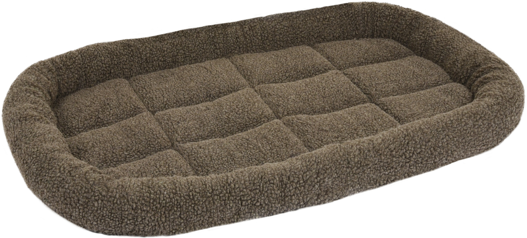 Flamingo Cushion Sherpa Rectangle Brown