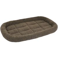 Flamingo Cushion Sherpa Rectangle Brown