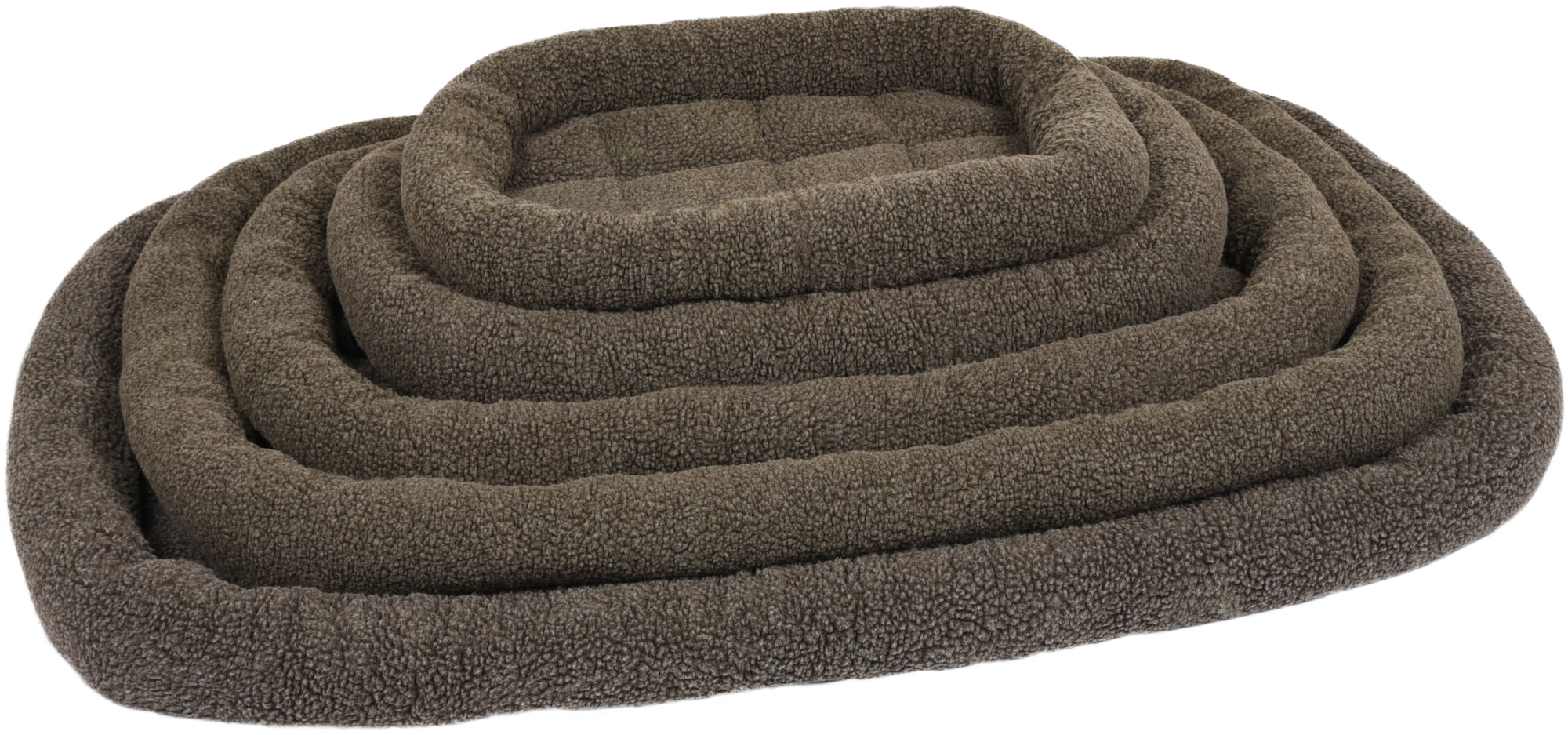 Flamingo Cushion Sherpa Rectangle Brown