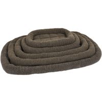 Flamingo Cushion Sherpa Rectangle Brown