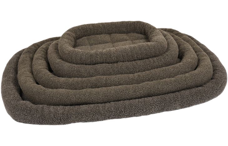 Flamingo Cushion Sherpa Rectangle Brown