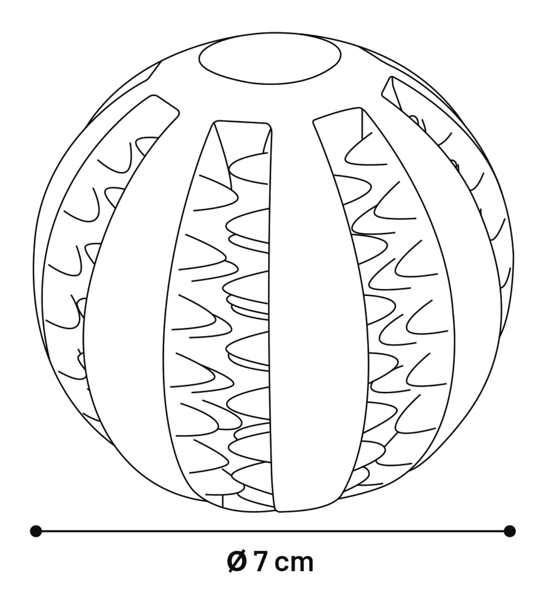 Flamingo Speelgoed Waylen Bal Dental Meerdere kleuren