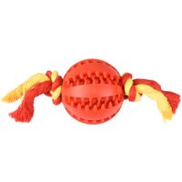 Flamingo Speelgoed Waylen Bal Dental met touw Meerdere kleuren