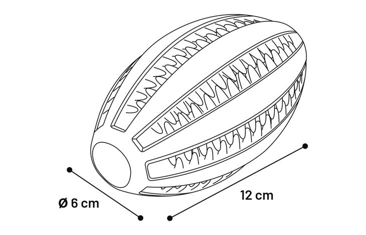 Flamingo Jouet Waylen Rugby Dental Plusieurs couleurs