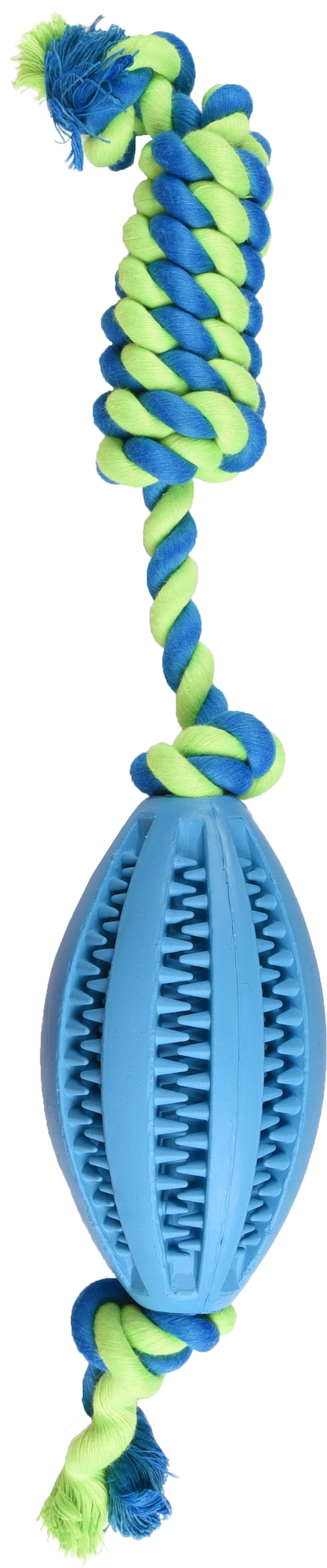 Flamingo Speelgoed Waylen Rugbybal Dental met touw Meerdere kleuren