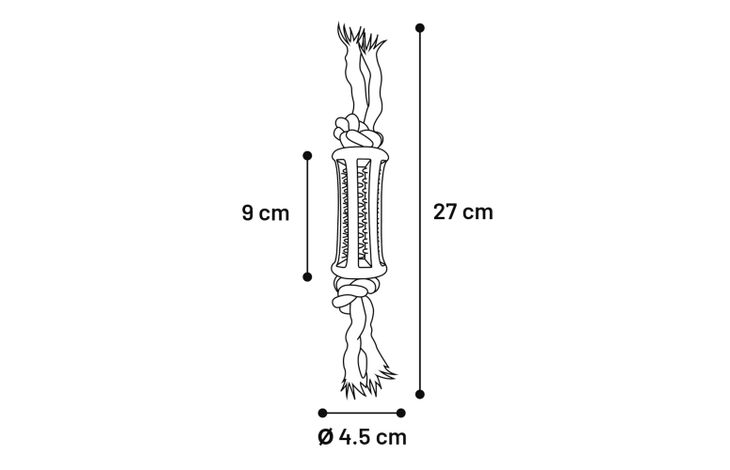 Flamingo Spielzeug Waylen Rolle Dental mit Seil Mehrere Farben