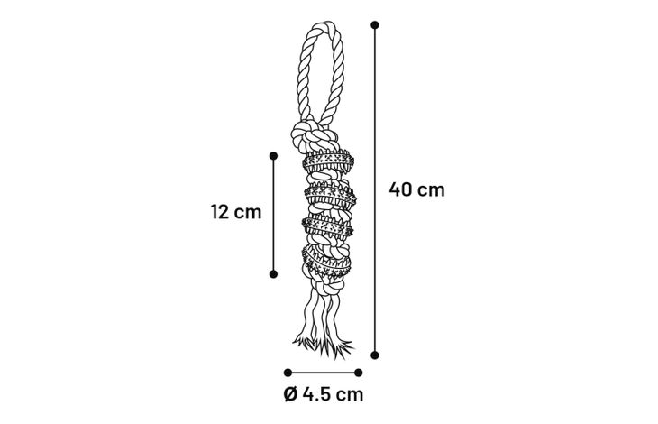 Flamingo Toy Waylen Tug rope disc Dental Multiple colours