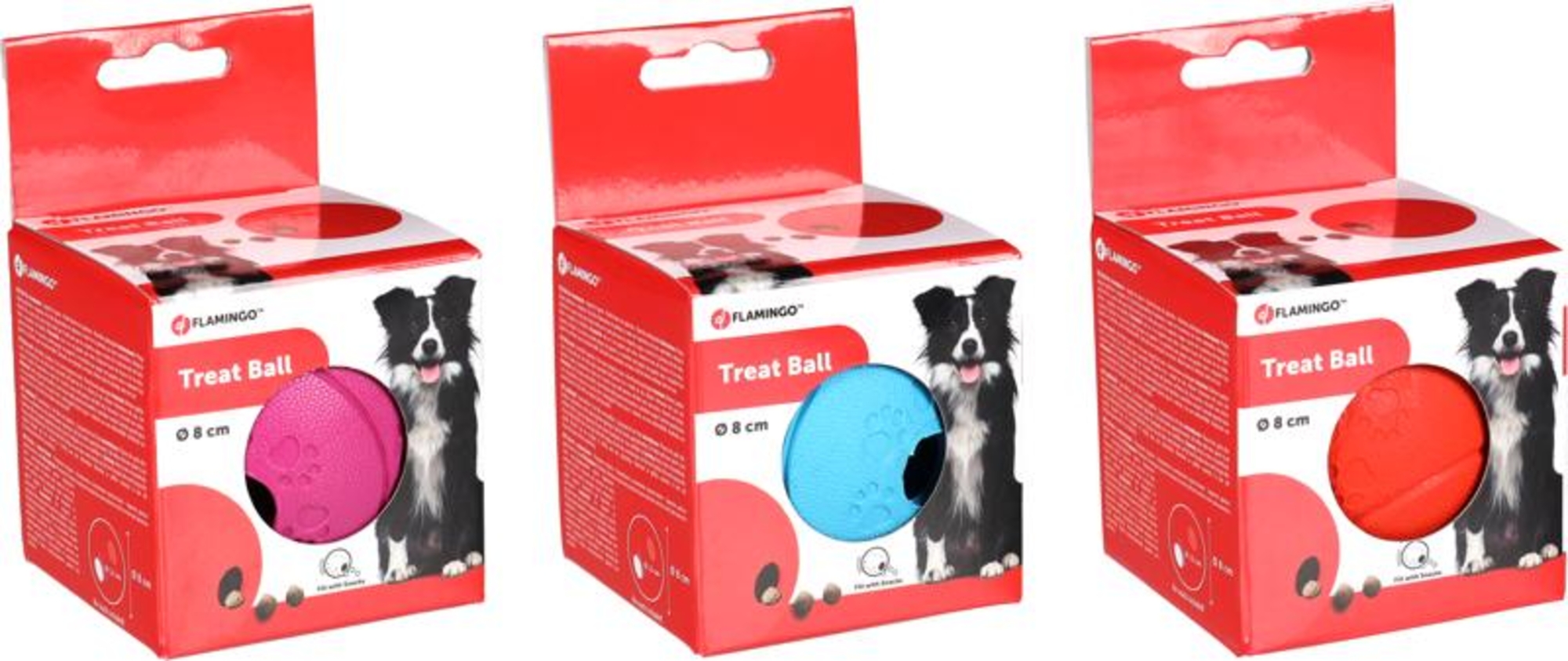 Flamingo Treat ball Rhea  Multiple colours